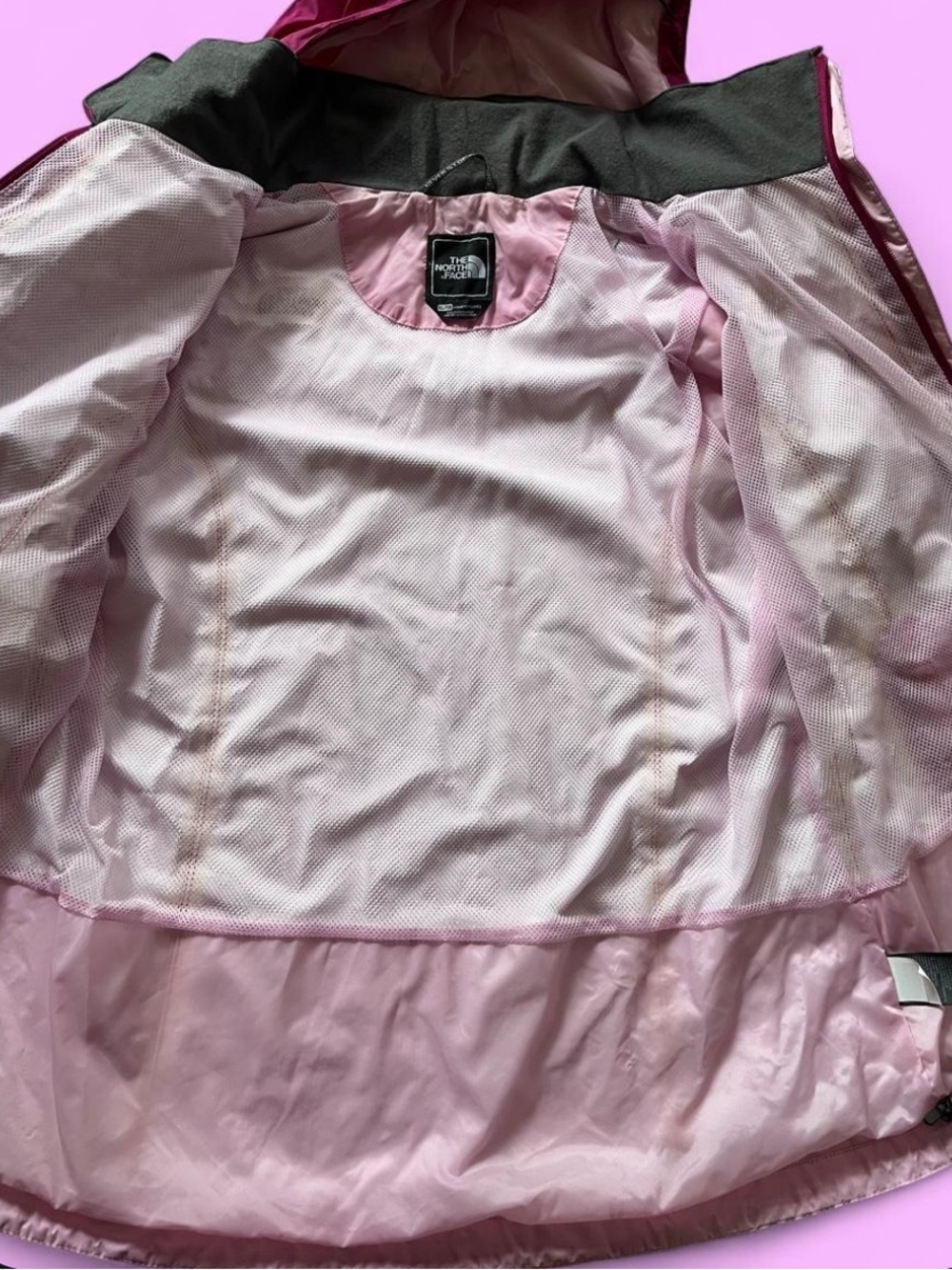 The North Face XL Pink Waterproof Hooded Jacket - Picture 2 of 3